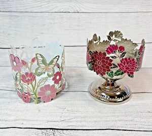 2 Candelabros Bath & Body Works 3 Mechas Mariposas Jardín Rosa Dalia Pdstl - Imagen 1 de 8