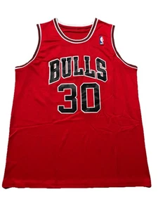 Chicago Bulls Jud Buechler genähtes Basketball Trikot. Herren XL. Rot. NBA. - Bild 1 von 8