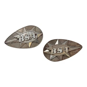 Insignias emblema tanque metal BSA parte Nº 68-8187 68-8186 - Imagen 1 de 4