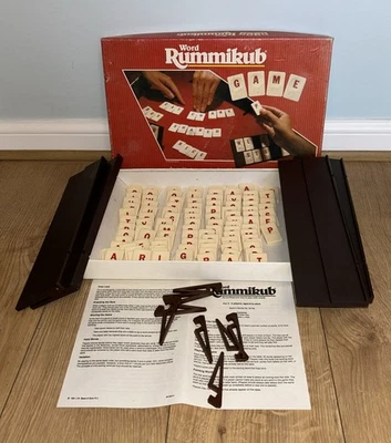 Vintage 1991 Rummikub Word Tile Game Spears Games 2-4 plates 8+ complete - Image 1 of 4