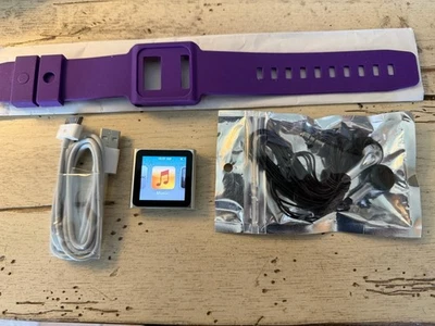 Apple iPod Nano 6ta Generación PLATEADO USADO PAQUETE VER DESCRIPCIÓN Foto 1 de 4