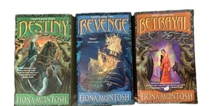 x3 Trinity Trilogy Series by Fiona McIntosh: Betrayal, Revenge, Destiny Set Lot - Picture 1 of 3