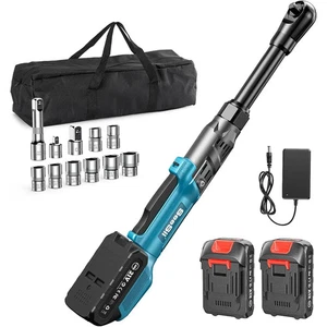 Seesii 6.3'' Llave de trinquete eléctrica extendida 3/8" Llave eléctrica inalámbrica 8... - Imagen 1 de 9