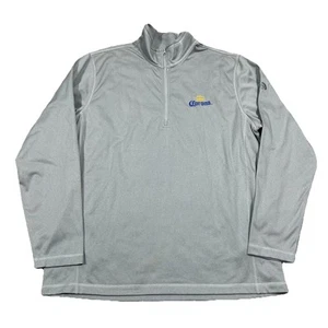 The North Face 1/4 Zip Fleece Pullover Corona Embroidered Logo Men’s XL Gray - Picture 1 of 8