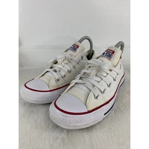 Converse Chuck Taylor All Star White Canvas Low Sneakers Women's 7.5 - Picture 1 of 8