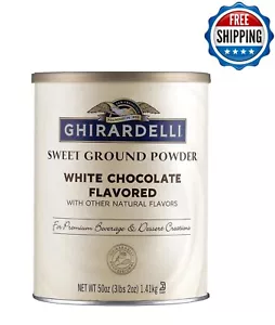 Ghirardelli 3,12 Pfund süß gemahlenes Pulver mit weißer Schokolade, KOSTENLOSER VERSAND - Bild 1 von 5
