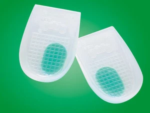 OPPO 5451 Silicone Heel Cushions Achilles Tendon Strain Wedge Shape Stability - Picture 1 of 2