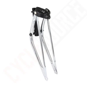 ENIX 20" Straight Spring Bike Fork Black/Chrome - Picture 1 of 1