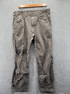 Pantalone PrAna Bronson uomo 36x32 5 tasche tela dritto escursionismo - Foto 1 di 10
