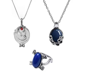 3 pc The Vampire Diaries INSPIRED Vervain Locket Daylight Necklace & Ring - Picture 1 of 1