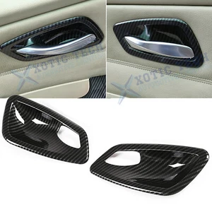 Cubierta de tazón de manija de puerta con textura de fibra de carbono para BMW E92 E93 335i M3 2007-13 - Imagen 1 de 11