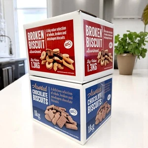 Confezione Biscotti Assortiti - 1,3kg Biscotti Rotti e 1kg Cioccolato - Ottimo Valore - Foto 1 di 10