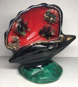 Nachtlicht Lampe Trompe L'oeil Aquarium Vintage Vallauris H 15,5 L 16 l 10 cm - Bild 1 von 7