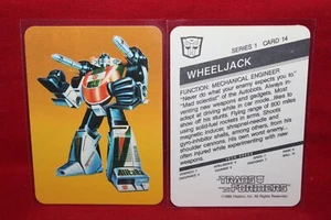 1985 Hasbro Transformers Card Wheeljack #14 Orange Variation Autobots - Bild 1 von 2