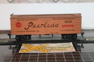 HO Roundhouse 36' Wood Beer Reefer Peerless Elfenbrau Beer NV 3063 (080815) - Picture 1 of 11
