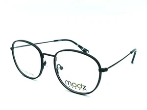 NUEVO MARCO DE GAFAS REDONDAS MODZ FRANKLIN NEGRO MATE UNISEX 51-19-145 RX CON ESTUCHE - Imagen 1 de 4