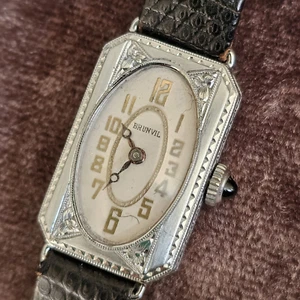 Art Deco Period Brunvil Ladies Watch WGF 15J RUNS - Picture 1 of 11