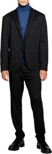 Sisley Men's Slim Fit Comfort Suit Jacket, Black Size 42 BNWT - Picture 1 of 14