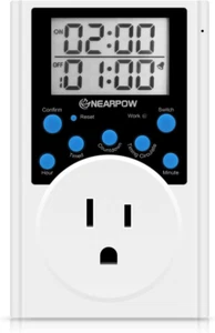 Timer Outlet, Nearpow Multifunctional Infinite Cycle Programmable Plug-In Digita - Picture 1 of 7