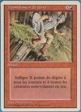 Earthquake (WB) Revised (FRENCH) NM Red Rare MAGIC CARD (ID# 104434) ABUGames