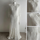 NWT Pronovias Edet Boho Lace Gown, Size 16