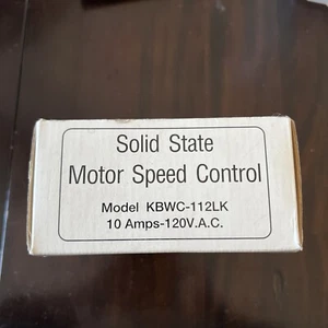 New In Box KB Electronics KBWC-112LK Solid State Motor Speed Control 10amp 120v - Picture 1 of 3