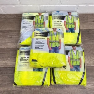 Lot of 5 West Chester Hi-Visibility Construction Safety Vests One Size Fits Most - Picture 1 of 4