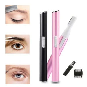 Electric Eyebrow Trimmer Shaver Razor Facial Hair Remover Eyebrow Women Ladies - Picture 1 of 16