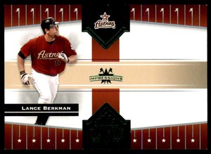 2005 Donruss Champions Impressions Green Baseball Card #154 Lance Berkman /25