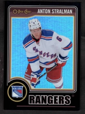2014-15 Anton Stralman O-Pee-Chee Hockey Black Rainbow /100 Rangers #291 - Image 1 of 2