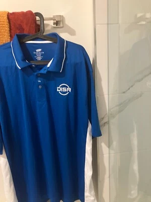 DISA Polo de Golf Azul Real Ultra Club Poliéster Camisa Hombre Adulto 2xl XXL NUEVO CON ETIQUETAS Foto 1 de 2