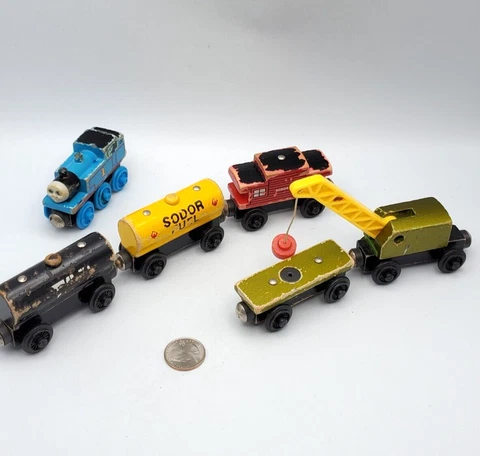Thomas Friends Wooden Railway Tank Lot x5 Fuel Tar Tanker Breakdown Train - FAIR Cover