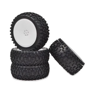 4PCS 1/10 Buggy Wheels Tires for Tamiya DF-02 DT-02 TT-02B - Picture 1 of 7
