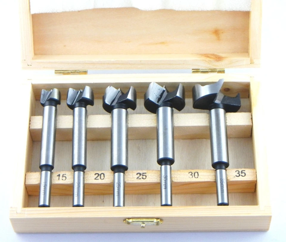 Forstnerbohrer Satz Holzbohrer Set 5-tlg. 15 - 35 mm - Bild 1 von 1