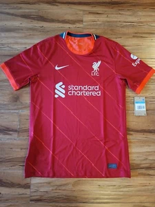Nike Liverpool FC 2021/22 Home Mens Soccer Jersey Red Sz Medium DB2560-688 - Picture 1 of 9