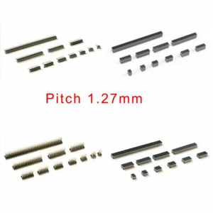 10pcs 1/2x 2P/3/4/5/6/7/8/10/12/20/40/50P Straight/SMD Female/Male Pin 1.27mm - Picture 1 of 17