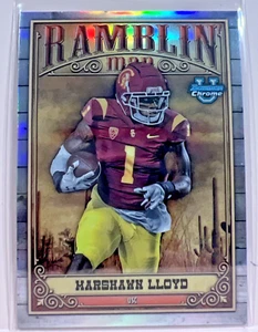 Marshawn Lloyd 2023 Bowman U Chrome Refractor Ramblin Man #RM-9 USC Packers - Bild 1 von 2