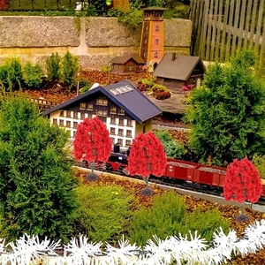 10Pcs Miniature Model Trees Artificial Landscape Scenery Tree Building Modle - Picture 1 of 7