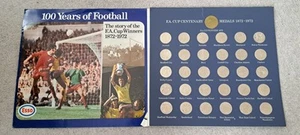 BLUE VERSION ESSO 1872-1972 FA CUP CENTENARY FOLDER + COINS COMPLETE - Picture 1 of 3