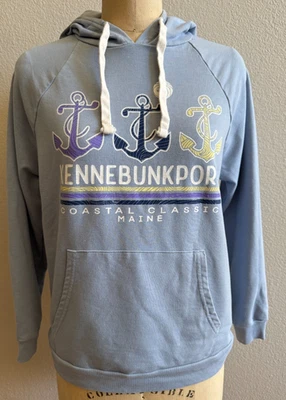 Sudadera con Capucha Informal Azul OURAY Kennebunkport Maine Talla Mediana Usada en Excelente Condición Ancla Náutica Foto 1 de 4