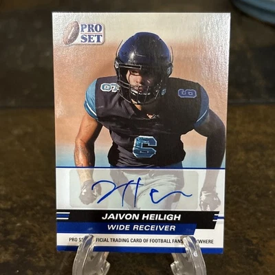 2022 Leaf Pro Set Draft Prospects Autographs  #PSAJH2 Jaivon Heiligh Auto - Image 1 of 2