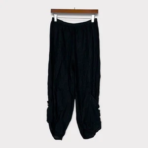 Pantalones Cortos Gigi Moda Lino Pequeños Sueltos Calce Suelto Grunge Neutro Lagenlook - Imagen 1 de 8