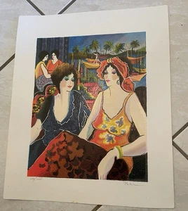 Patricia Govezensky FRIENDS BY THE BAYSIDE Hand Signed Ltd Ed 280/375 Serigraph - Picture 1 of 12