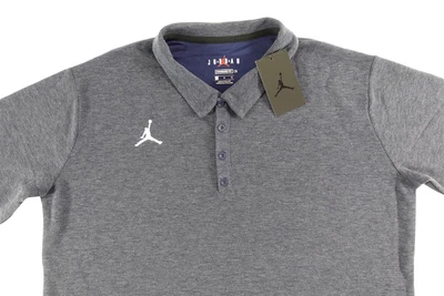 Nike Air Jordan NUEVO Jumpman Team Polo Camisa Para Hombres L Azul Gris Camisa de Golf CV8464 Foto 1 de 4
