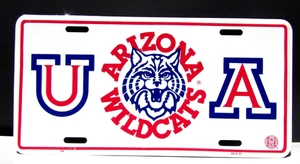 UNIVERSITY ARIZONA U.A. WILDCATS Werbung BLECHSCHILD Nummernschild FUSSBALL - Bild 1 von 1