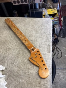 1999 Fender Stratocaster Squier 70s Headstock Guitar Neck Relic Re-Decalled - Picture 1 of 10