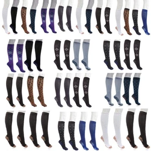 Copper Fit™ Knee-High Compression Socks 4-pack 581211/595126-J - Picture 1 of 25