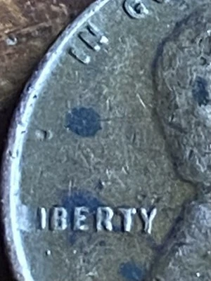 1948 S Lincoln Wheat Penny - Errors- No L Of Liberty ( Weak Strike) Due Debris  - Image 1 of 4