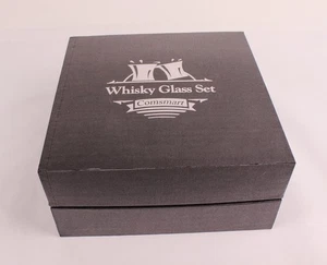 Comsmart Set di 4 Bicchieri da Whisky, Twisted 10 OZ Bicchieri 4 Sottobicchieri Pinze per Ghiaccio - Foto 1 di 16