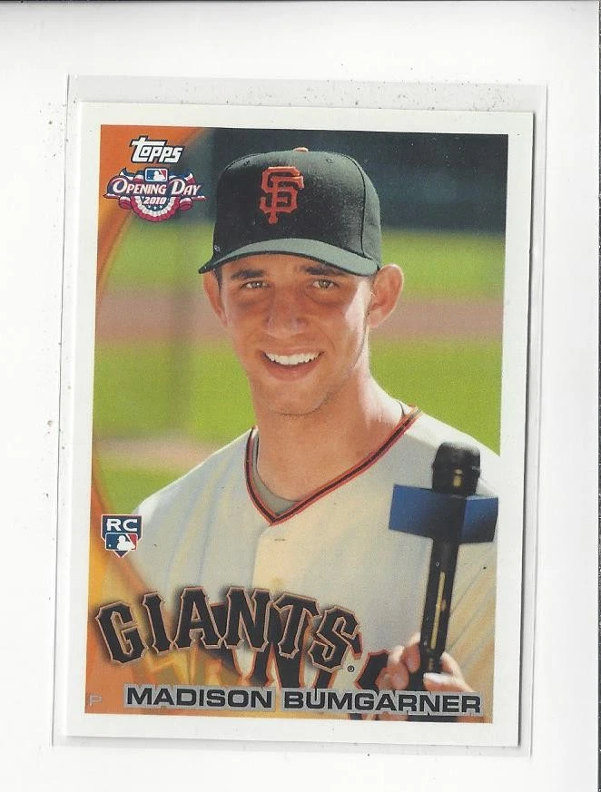 2010 Topps Opening Day #209 Madison Bumgarner RC Rookie Giants D-Backs - Image 1 of 1